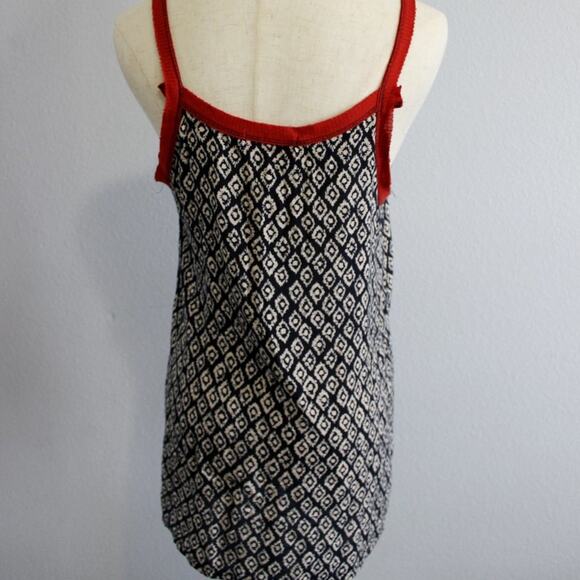 Live To Be Spoiled Deconstructed Red and Black Spaghetti Strap Blouse Size M - Picture 5 of 6